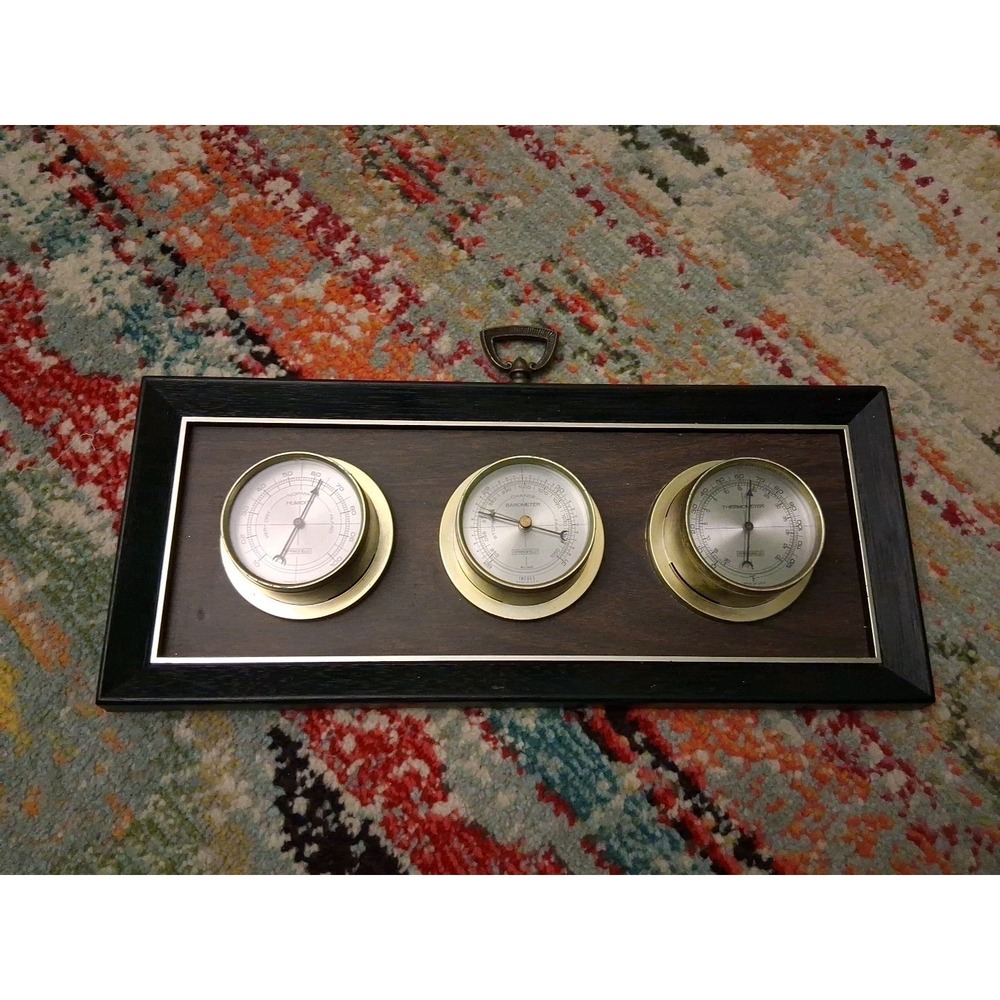 Springfield Vintage Weather Station - Thermometer, Barometer, Humidity